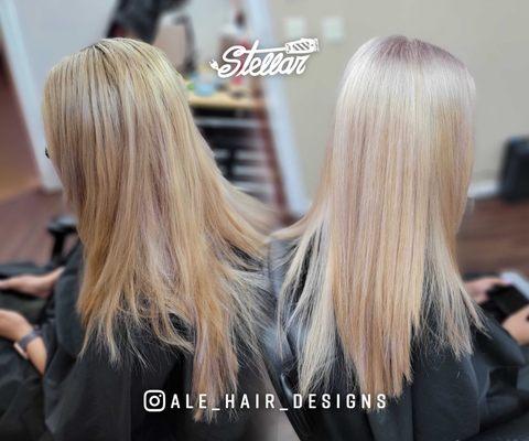 Platinum Blonde Root Touch Up by Alejandra