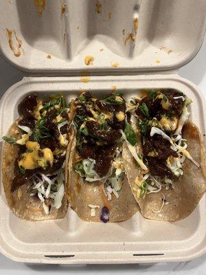 Mongolian Beef Tacos