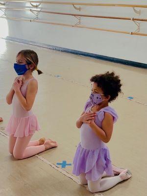 My 7-year old daughter and her friend in lyrical.