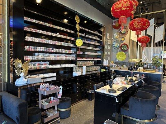 Some of the nail tech spaces