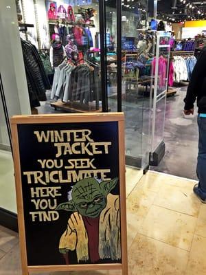 Star Wars jokes galore at The North Face