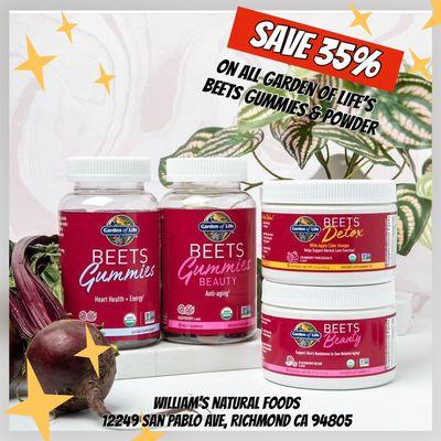 40% off line drive savings on Now Supplements+ savings on Garden of Life & more @ William's