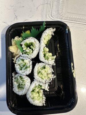 Took order to go and half of the rolls are broken.