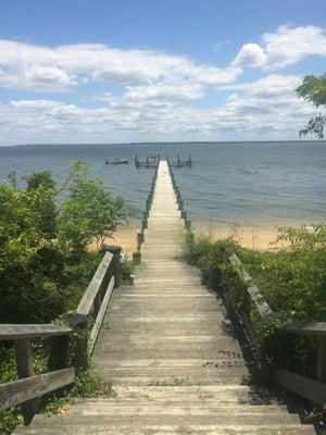 Southern dock and beach