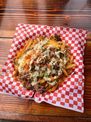 Pork loaded fries