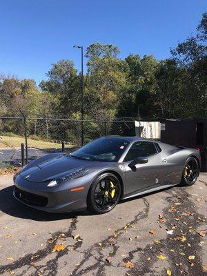 Tinted a Ferrari today!