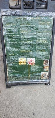 Menu board