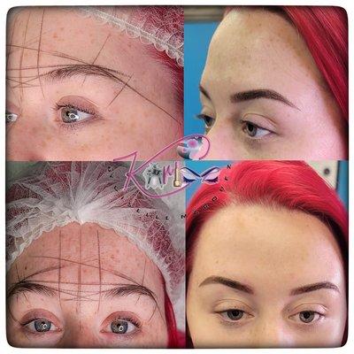 Stunning transformation soft powder brows.