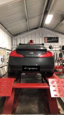 Finishing off with an alignment.