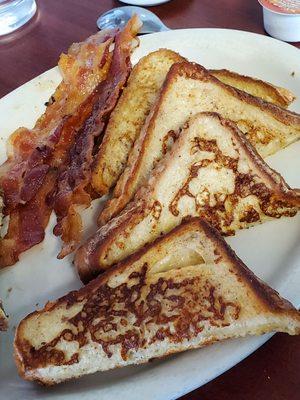 French toast with bacon