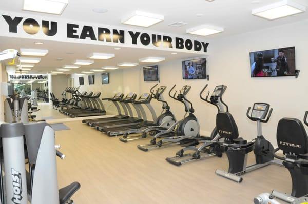 Huge fitness center to accommodate all your work out needs.