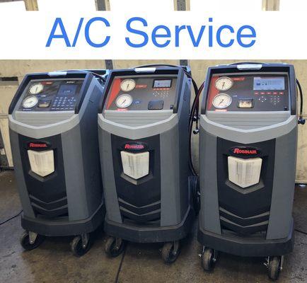 A/C machines for all vehicles, old, new and hybrid.