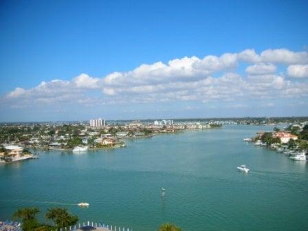 View from the St. Pete Beach Yacht and Tennis Club. beautiful 2 bedroom 2 bath condos for a great price