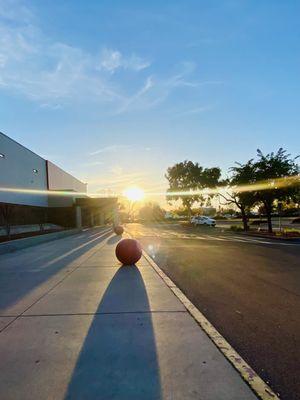 Sunset at Target of Clovis.