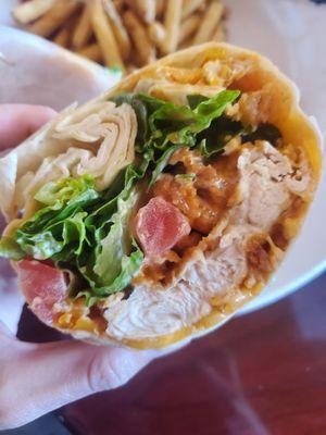 Buffalo chicken wrap