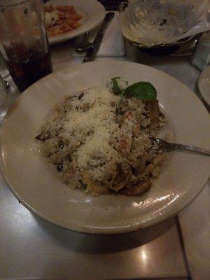 Mushroom risotto with grilled chicken. Mmmmmmm!