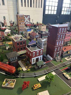 One of several toy train cities.  There are many others here that are also being sold off by locals.