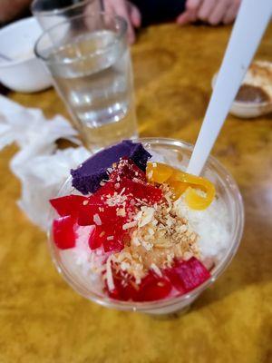 Very good halo halo. Top view.