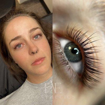 Lash lift and tint