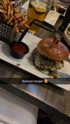 Sonoran burger