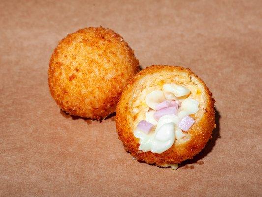 Arancino Ham and Cheese
 #arancini #riceballs