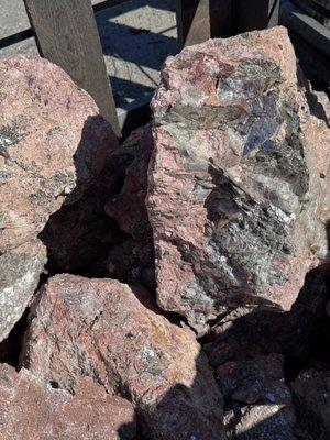 Loved this pink color rock.