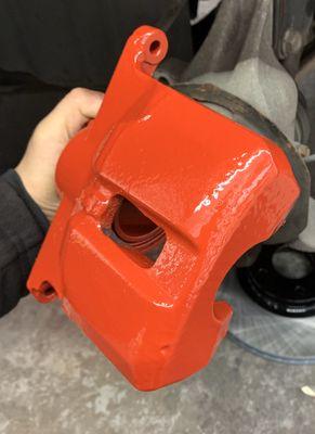 Epoxy red calipers