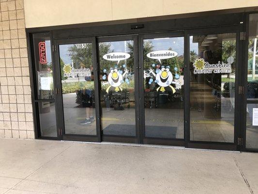 Automatic opening doors, accessible after hours with a Bubble Card