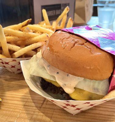 Cheeseburger and French Fries