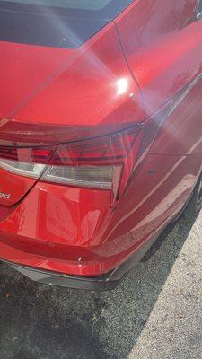 After: Fixed tail light