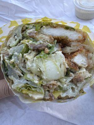 Chicken cesar wrap