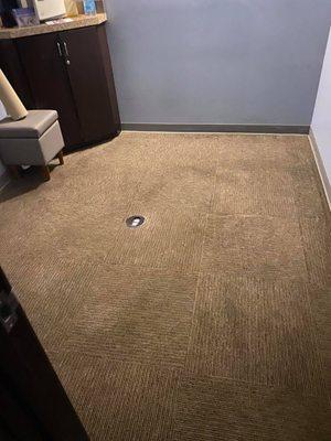 Results from dirty carpet cleaning