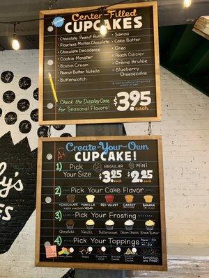 Cupcake Menu