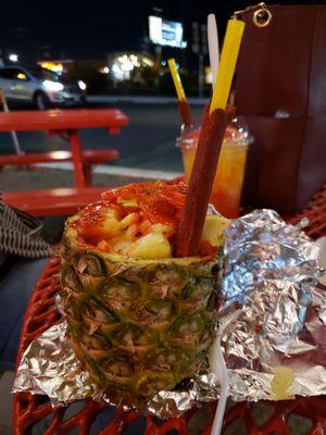 Pineapple with chamoy