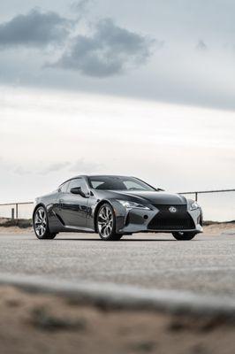 Lexus LC500 getting all window ceramic tints, and front clip + roof paint protection film.