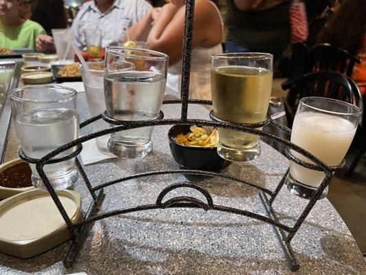 Sake flight all good except the white one