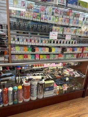 They have all flavors of e-cigarettes Geek bar pulse 15k buffers and 25k buffers and flum- NAXA -V TAYSN and Alf bar-UTBAR-LOST MARY