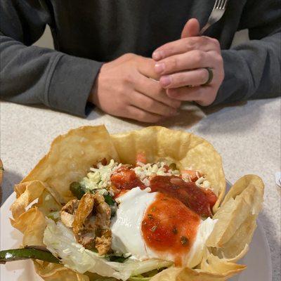 Taco fajita salad