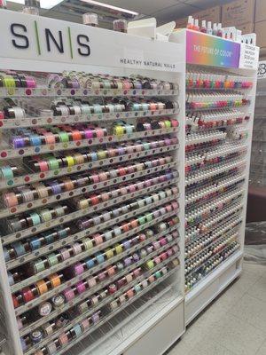 Racks of Color Club nail polish