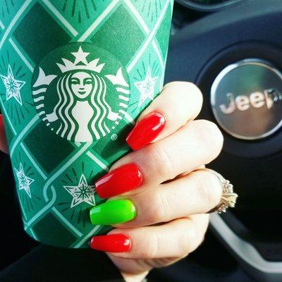 Fun and Festive Nails! They really do great work, and is a friendly, comfortable atmosphere.