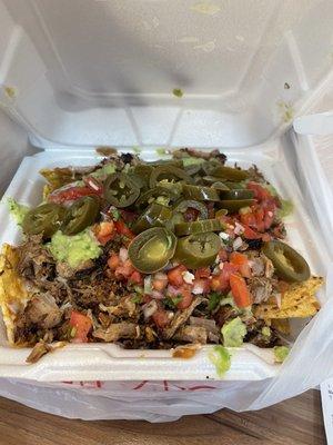 Carnitas Super Nachos