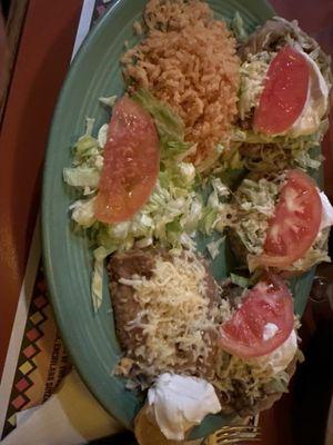 3 COMBO SOPES DINNER  CHICKEN BEEF PORK