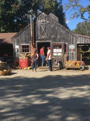 The sugar house - apple cider in the fall, maple syrup in the spring