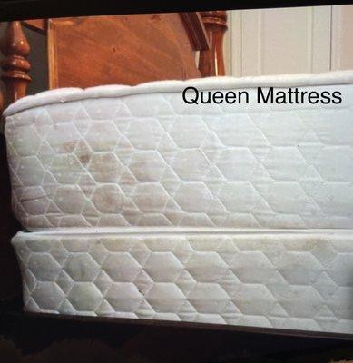 This mattress was the guest room mattress and was  like new before Ramar got a hold of it.