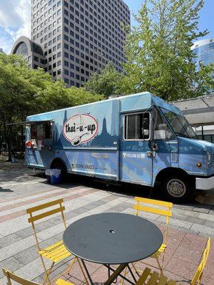 Thai-u-up Food Truck at Westlake Park (downtown Seattle).