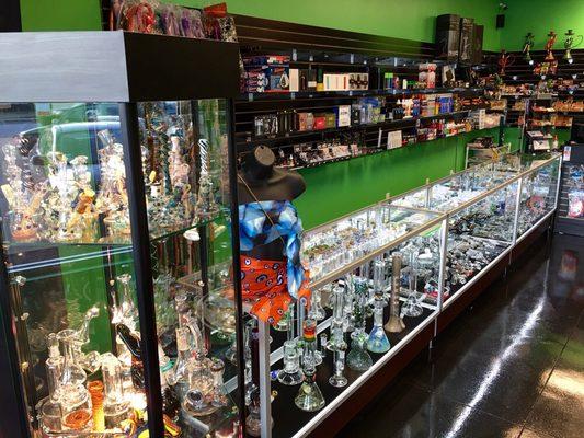 Wide selection of custom glass work