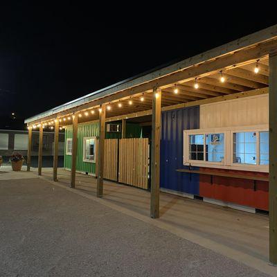 The Railyard shipping container dining venue in Springfield, Illinois.