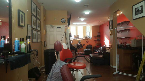 Super friendly, clean shop,  excellent hair cut and shave.