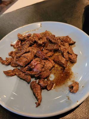 Redo of my beef swarma- cooked medium- what a delicious difference!!!