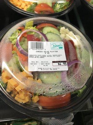 Fresh salad under $10 bucks what a deal.